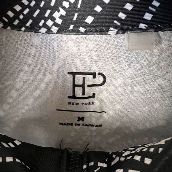 EP New York Golf Tennis Sleeveless Athletic Dress Black White Pattern M - Picture 4 of 12